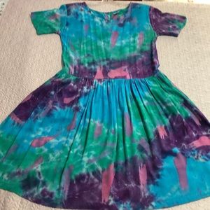 Tie dye vintage dress